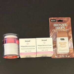 Dermasil Whipped Recovery Cream B PureBronzer Drops Liquid Bronzer + Pump Bottle